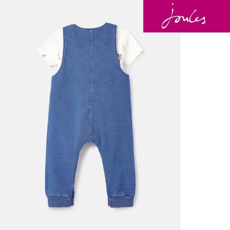 Joules Peter Rabbit Wilbur Organically Grown Cotton Dungaree Set  - Denim Peter Rabbit-2